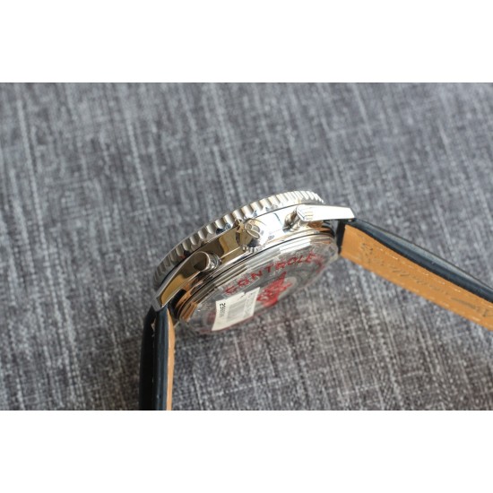 Breitling-Navitimer B01 Chronograph SS/LE Blk/Wht TA A7750 Mod