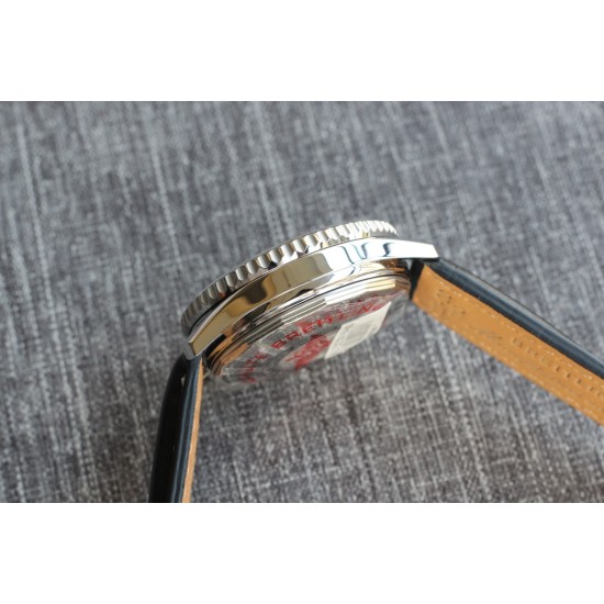 Breitling-Navitimer B01 Chronograph SS/LE Blk/Wht TA A7750 Mod