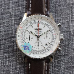 Breitling-Navitimer B01 Chronograph SS/LE White/Stk TA Asian B01