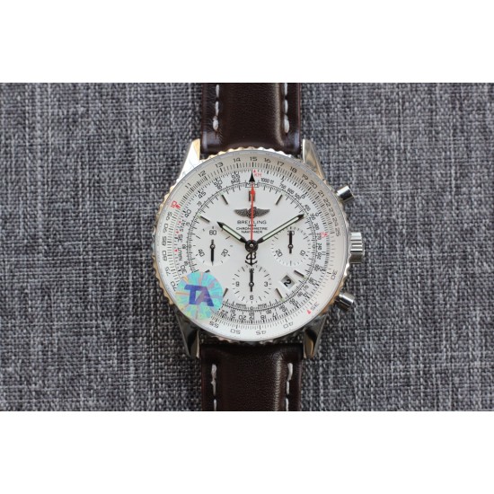 Breitling-Navitimer B01 Chronograph SS/LE White/Stk TA Asian B01