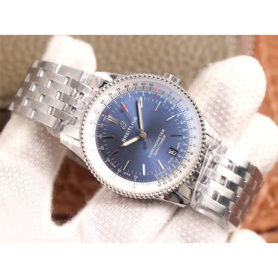 Breitling-Navitimer 1 41mm SS/SS Blue KOR A2824