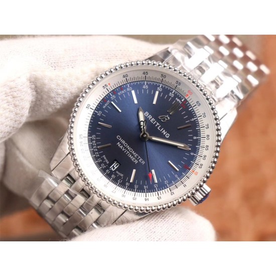 Breitling-Navitimer 1 41mm SS/SS Blue KOR A2824