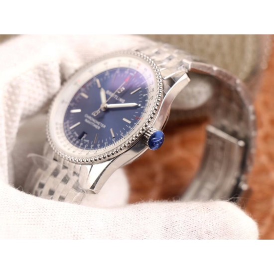 Breitling-Navitimer 1 41mm SS/SS Blue KOR A2824