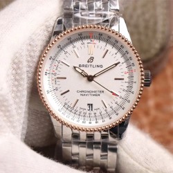 Breitling-Navitimer 1 38mm RG/SS White KOR Swiss SW200