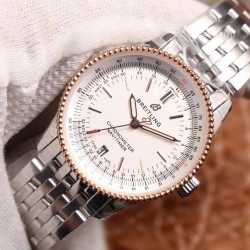 Breitling-Navitimer 1 38mm RG/SS White KOR Swiss SW200