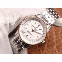 Breitling-Navitimer 1 38mm RG/SS White KOR Swiss SW200