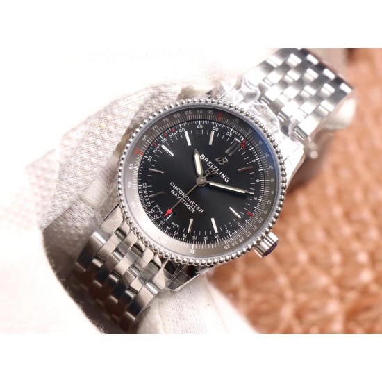 Breitling-Navitimer 1 38mm SS/SS Black KOR Swiss SW200