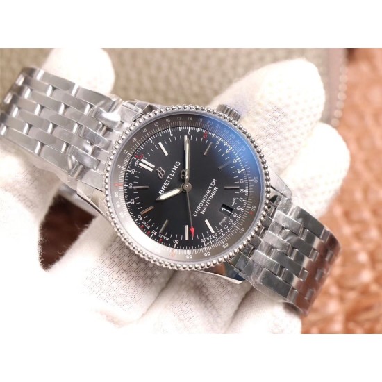 Breitling-Navitimer 1 38mm SS/SS Black KOR Swiss SW200