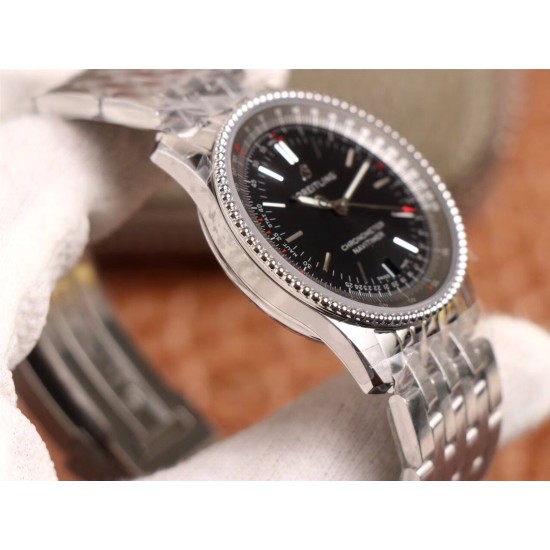 Breitling-Navitimer 1 38mm SS/SS Black KOR Swiss SW200