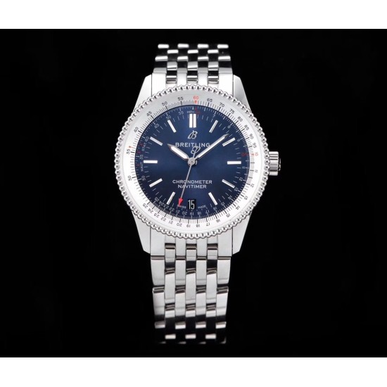 Breitling-Navitimer 1 41mm SS/SS Blue KOR A2824