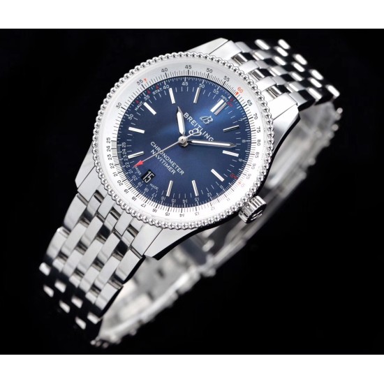 Breitling-Navitimer 1 41mm SS/SS Blue KOR A2824