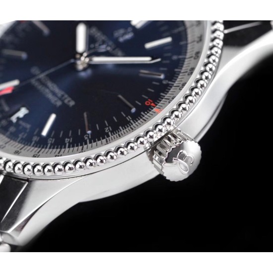 Breitling-Navitimer 1 41mm SS/SS Blue KOR A2824
