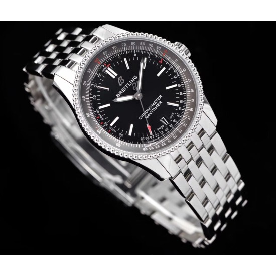 Breitling-Navitimer 1 38mm SS/SS Black KOR Swiss SW200