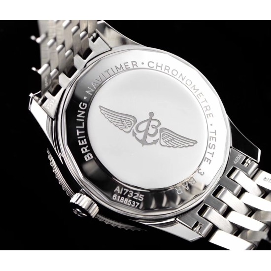 Breitling-Navitimer 1 38mm SS/SS Black KOR Swiss SW200