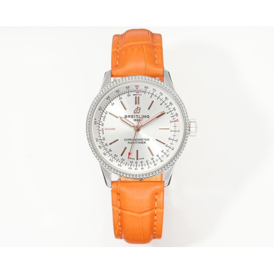 Breitling-Navitimer 1 35mm Date SS/LE White Dial BLS A2824