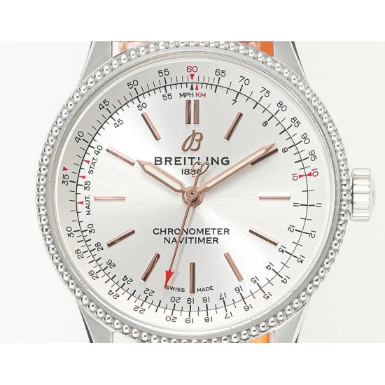 Breitling-Navitimer 1 35mm Date SS/LE White Dial BLS A2824