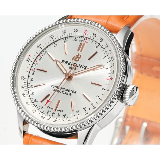 Breitling-Navitimer 1 35mm Date SS/LE White Dial BLS A2824