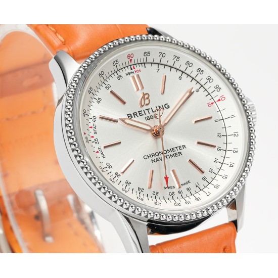 Breitling-Navitimer 1 35mm Date SS/LE White Dial BLS A2824