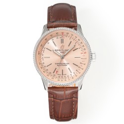 Breitling-Navitimer 1 35mm Date SS/LE Rose Gold Dial BLSF A2824