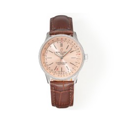 Breitling-Navitimer 1 35mm Date SS/LE Rose Gold Dial BLSF A2824