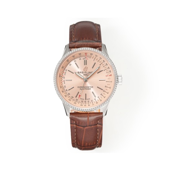 Breitling-Navitimer 1 35mm Date SS/LE Rose Gold Dial BLSF A2824