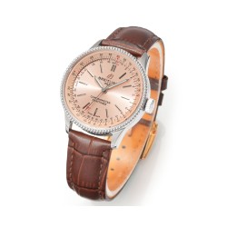 Breitling-Navitimer 1 35mm Date SS/LE Rose Gold Dial BLSF A2824