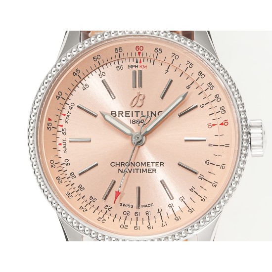 Breitling-Navitimer 1 35mm Date SS/LE Rose Gold Dial BLSF A2824