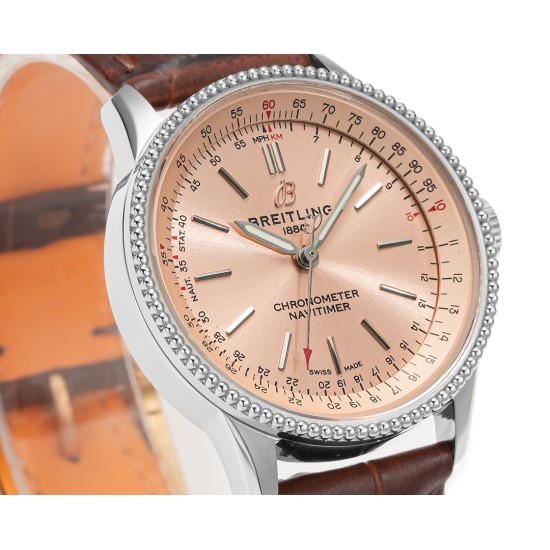 Breitling-Navitimer 1 35mm Date SS/LE Rose Gold Dial BLSF A2824