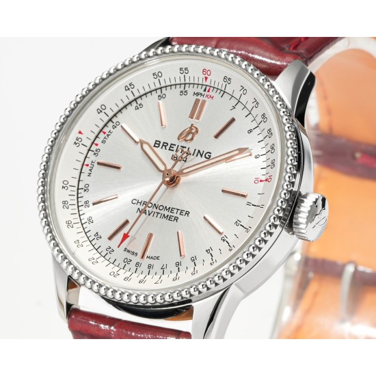 Breitling-Navitimer 1 35mm Date SS/LE White Dial BLS A2824
