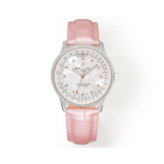 Breitling-Navitimer 1 35mm Date SS/LE White Dial BLS A2824