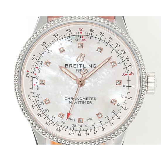 Breitling-Navitimer 1 35mm Date SS/LE White Dial BLS A2824