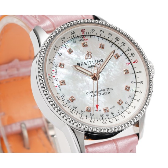 Breitling-Navitimer 1 35mm Date SS/LE White Dial BLS A2824