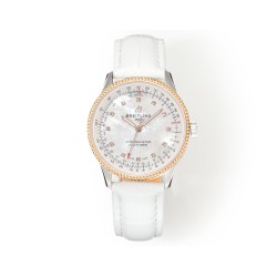 Breitling-Navitimer 1 35mm Date RG/LE White Dial BLS A2824