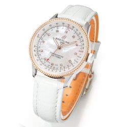 Breitling-Navitimer 1 35mm Date RG/LE White Dial BLS A2824