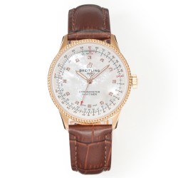 Breitling-Navitimer 1 35mm Date RG/LE White Dial BLS A2824