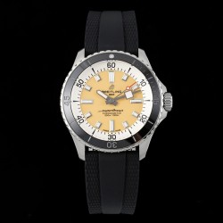 Breitling-Superocean 42mm SS/RU Yellow Dial BLSF A2824