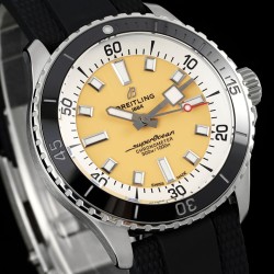 Breitling-Superocean 42mm SS/RU Yellow Dial BLSF A2824