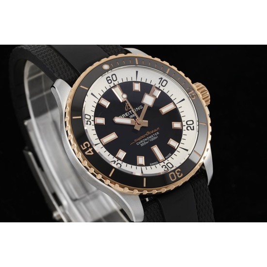 Breitling-Superocean 42mm Black Bezel SS/RU Black Dial BLSF A2824