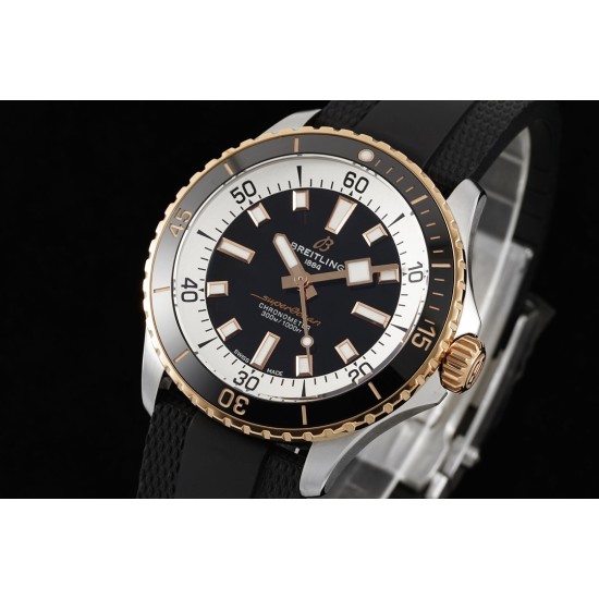 Breitling-Superocean 42mm Black Bezel SS/RU Black Dial BLSF A2824