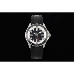 Breitling-Superocean 42mm Black Bezel SS/RU on Black BLSF A2824