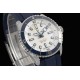 Breitling-Superocean 42mm Blue Bezel SS/RU White Dial BLSF A2824