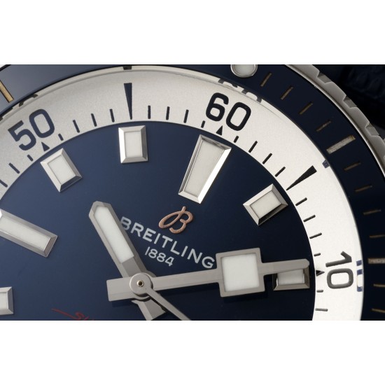 Breitling-Superocean 42mm Blue Bezel SS/RU Blue Dial BLSF A2824