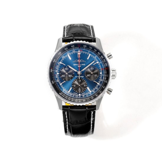 Breitling-Navitimer B01 Chronograph SS/LE Dark Bule Dial BLSF Asian B01