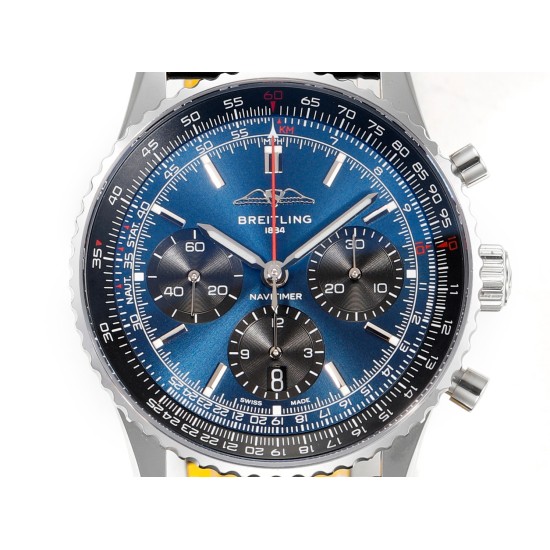Breitling-Navitimer B01 Chronograph SS/LE Dark Bule Dial BLSF Asian B01