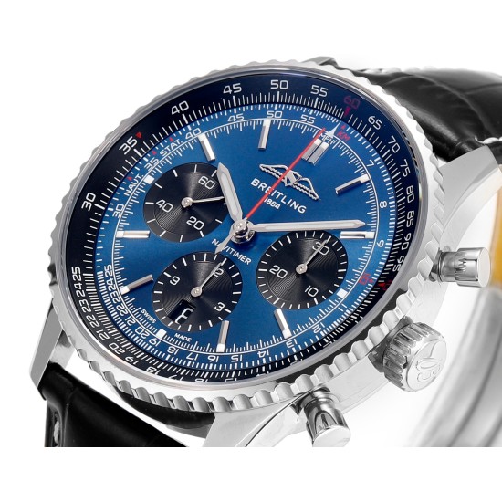 Breitling-Navitimer B01 Chronograph SS/LE Dark Bule Dial BLSF Asian B01