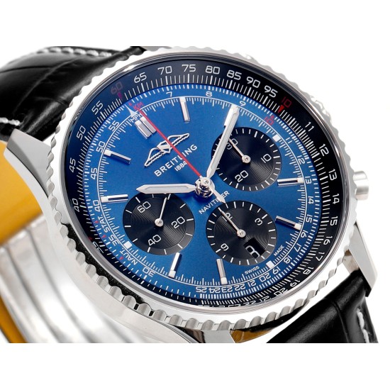 Breitling-Navitimer B01 Chronograph SS/LE Dark Bule Dial BLSF Asian B01