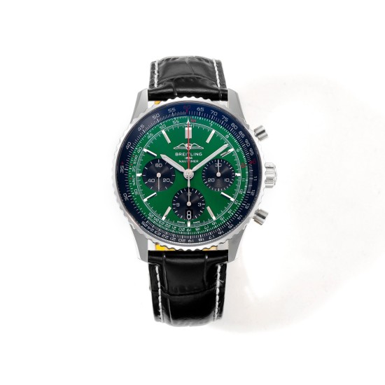 Breitling-Navitimer B01 Chronograph SS/LE Green/Stk BLSF Asian B01