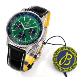 Breitling-Navitimer B01 Chronograph SS/LE Green/Stk BLSF Asian B01
