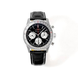 Breitling-Navitimer B01 Chronograph SS/LE Black Dial BLSF Asian B01