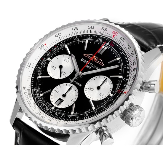 Breitling-Navitimer B01 Chronograph SS/LE Black Dial BLSF Asian B01